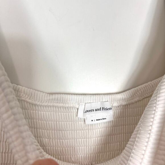 Lovers + Friends Devon Dress White Tie Wrap Dress Long Sleeve Mini medium Short - Picture 15 of 16